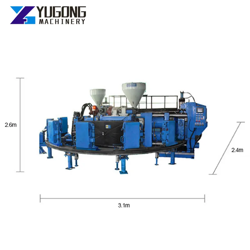 YG PVC Shoe Injection Moulding Machine Two Color PVC Shoes Moulding Machine Injection Plastic Shoe Making Machine Automatic