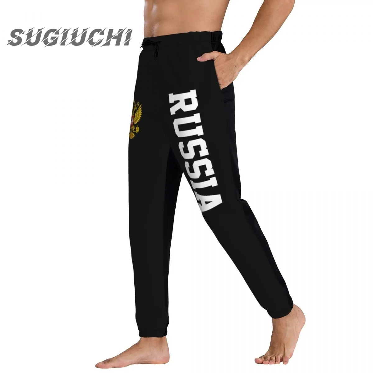 Russland-Landesflagge Herren-Jogginghose, Herrenhose, Jogger, Overall, Track, Schweiß, Fitness, Fleece, taktisch, lässig