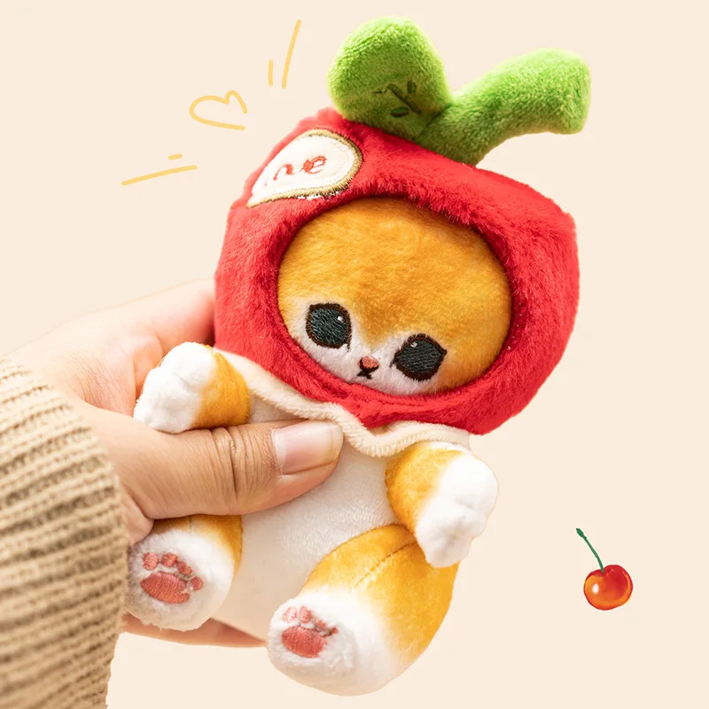 For Cute Shark Cat Lucky Sandy Cherry Paste Refrigerator Paste Magnetic Plush Doll Doll Refrigerator Paste