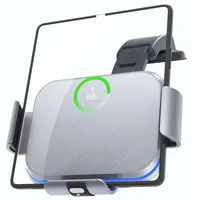 For Galaxy Z Fold 4 3 2 Phone Holder For Car Dual Coil Wireless Charger For Samsung W22 W21 Foldable Phone Fast Charging Station
