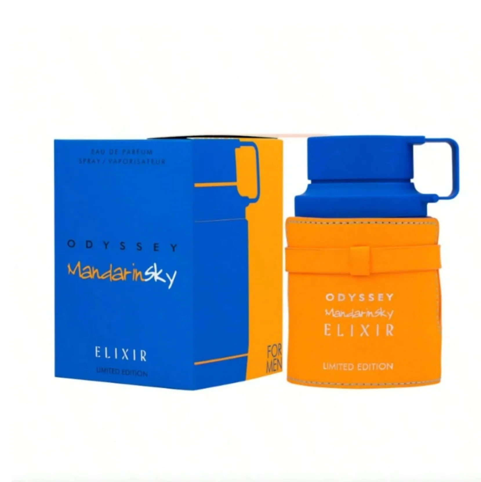 

Armaf Odyssey Mandarin Sky Elixir Limited Edition Eau de Parfum: Vibrant Blue & Orange Design, Fresh Citrus Scent for Men