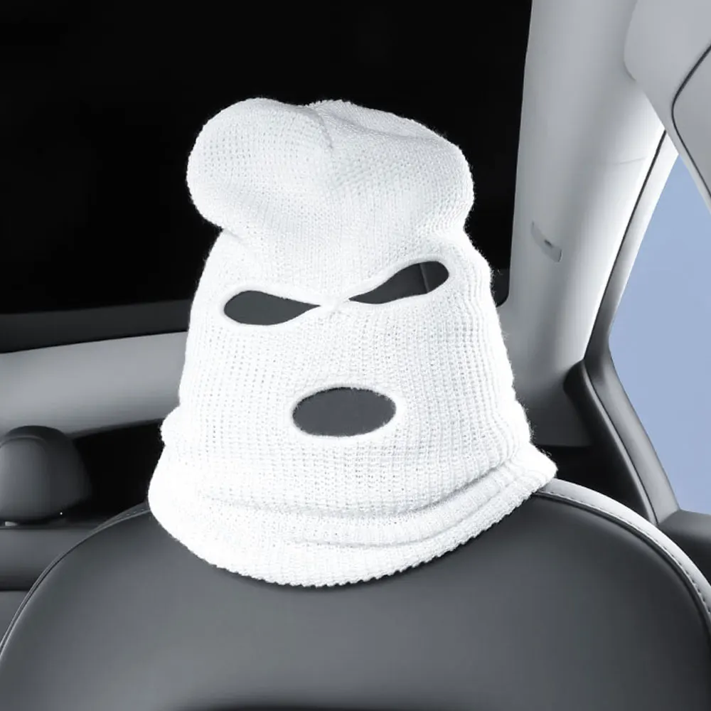 For Tesla Model Y Model 3 Car Seat Headcovering Personality Funny Hats Interior modification accessories Sentinel mode image 3