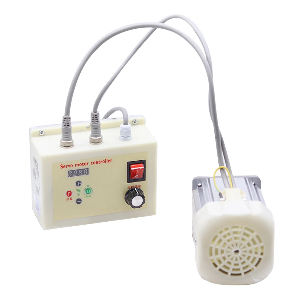 Imagem -02 - sem Escova Servo Motor Control Grupo Ajuste de Velocidade Correia Lixadeira Máquinas para Trabalhar Madeira Torno 550w 750w 1100w 220v 110v Botão
