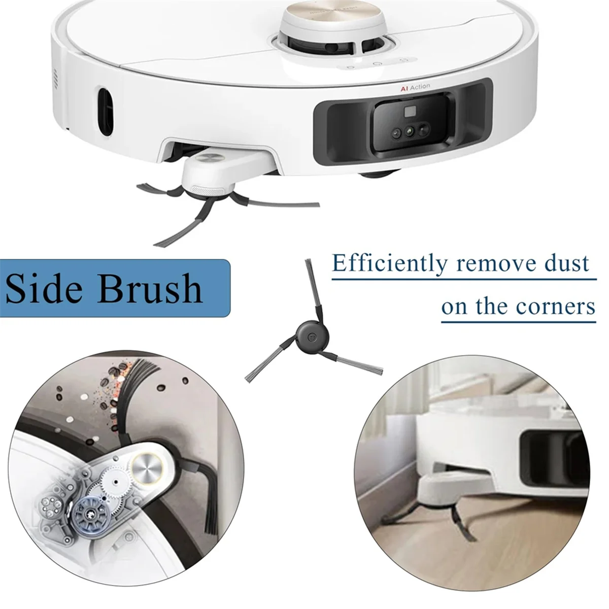 EQAZ-аксессуары для Dreame X40 Ultra/L40 Ultra/X40 Ultra Complete, сменный комплект, фильтры для основной щетки, боковые щетки, мешки для пыли