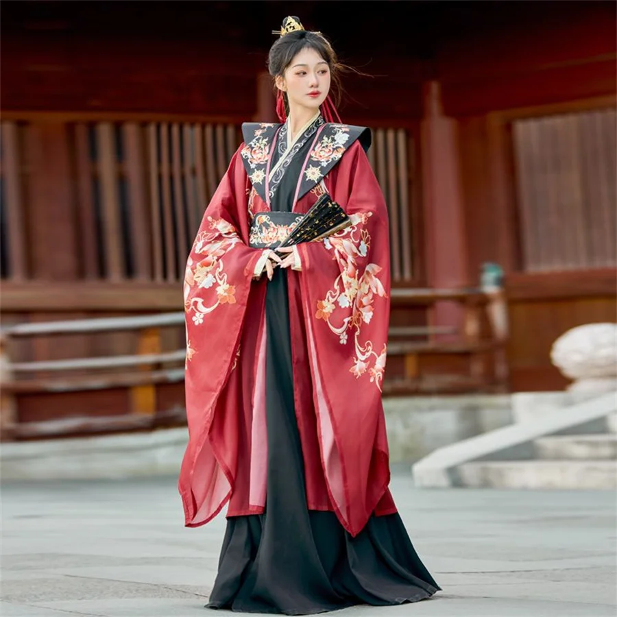 

Hanfu Men's And Women's Couple Style Wei Jin Dynasty Costume Ancient Dress Chinese Style Waist Length Spring And Autumn Clothes