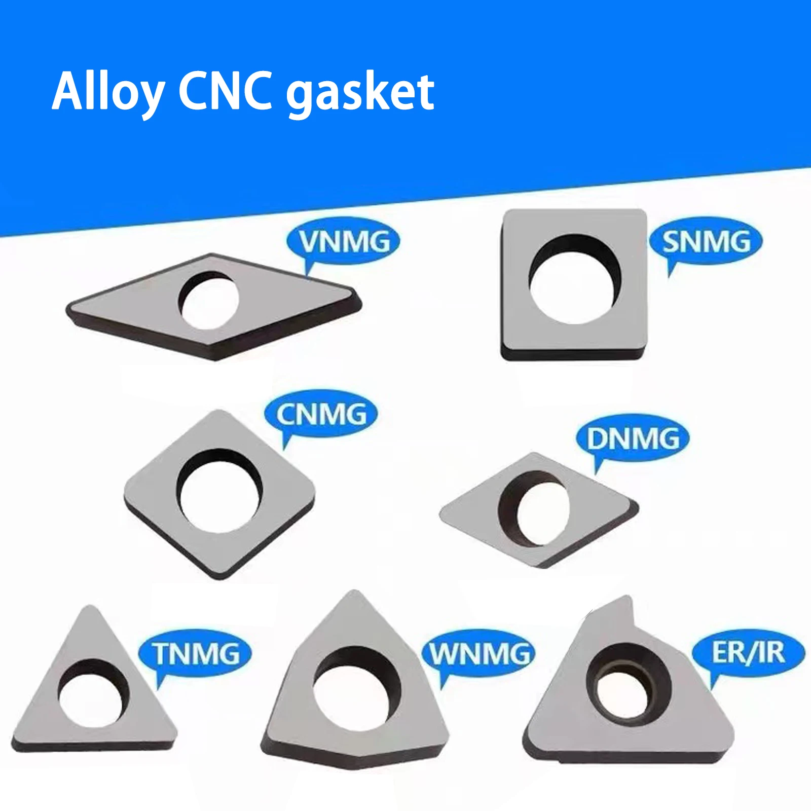 Cemented Carbide CNC Cutter Gasket MW0804 MT1603 MC1204 MD1504 MS1204 CNC Lathe Tool Accessories