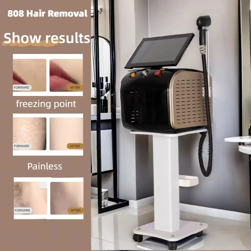 

808NM latest 2024 high-power laser hair removal machine Depiladora laser soft skin safe painless permanent hair removal