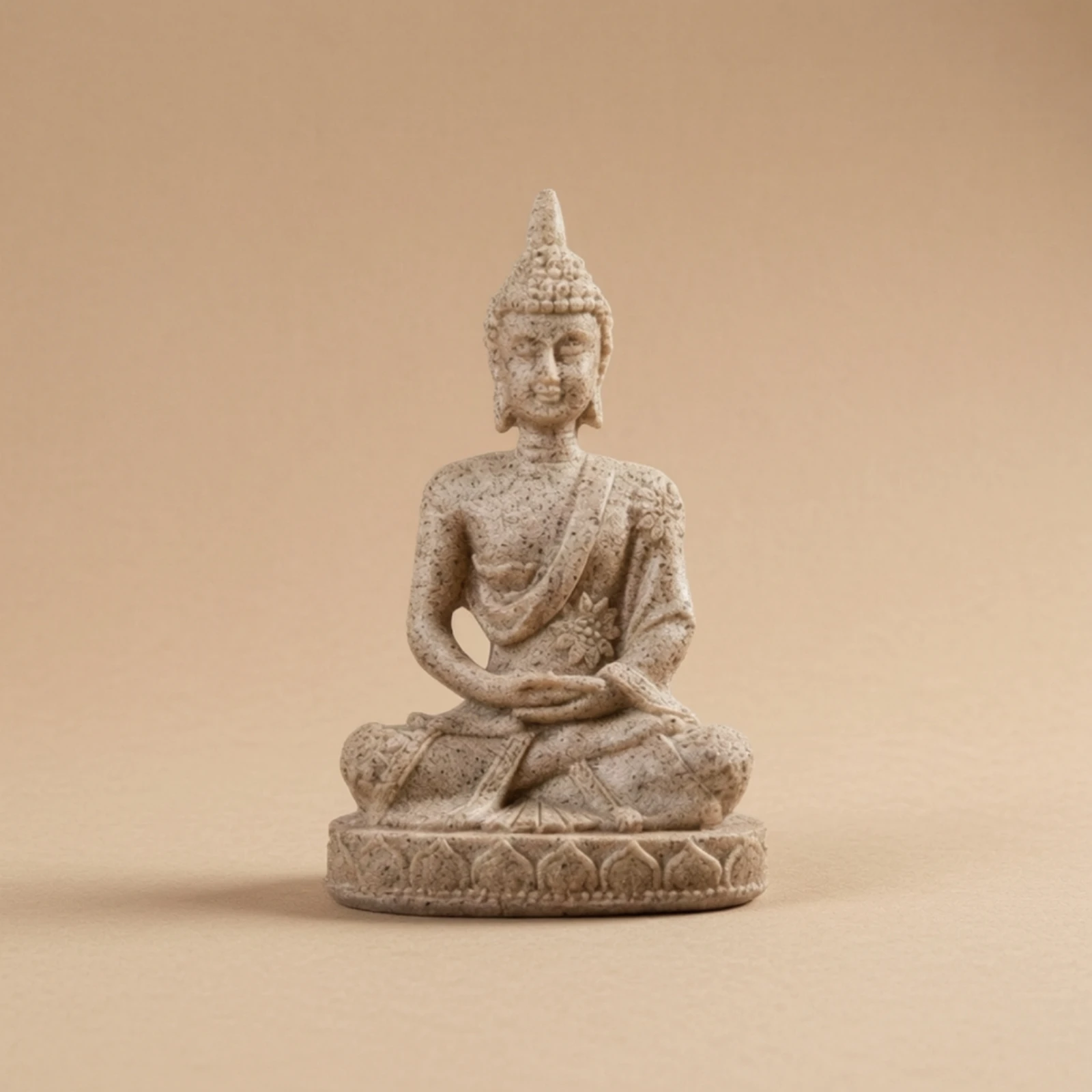 蓮の台座付き仏像-卓上仏像彫刻-瞑想的な装飾-小さな置物-祭壇、玄関用