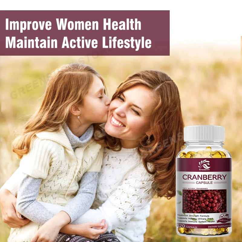 

Organic Cranberry Extract 25000mg - 120 Capsules - Women's Health Support