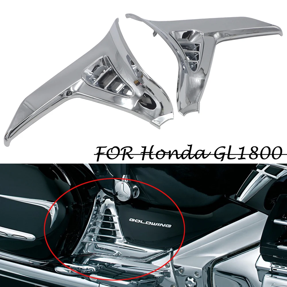 

Chrome Left Right Motorcycle Parts Modified accessories Chrome Triangle Cover 2011 2010 2009 For Honda GoldWing GL 1800 GL1800