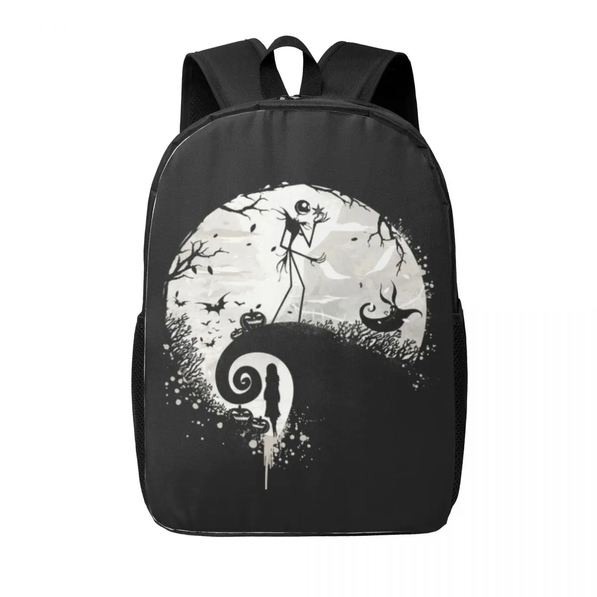 Custom Cartoon The Nightmare Before Christmas Laptop Backpack Women Men Bookbag for School College Students Jack Skellington Bag