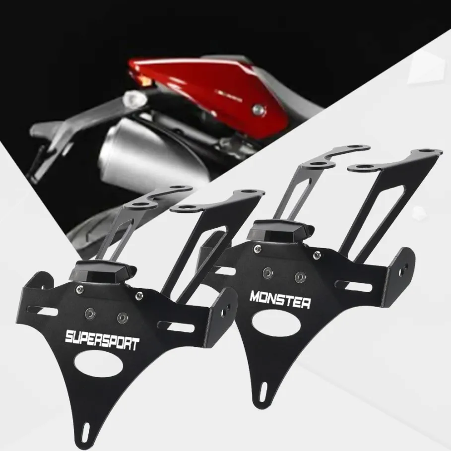 

License Plate Holder Bracket For DUCATI Monster 797 659 821 1200/R/S Supersport 939 939S 950/S Rear Tail Tidy Fender Eliminator