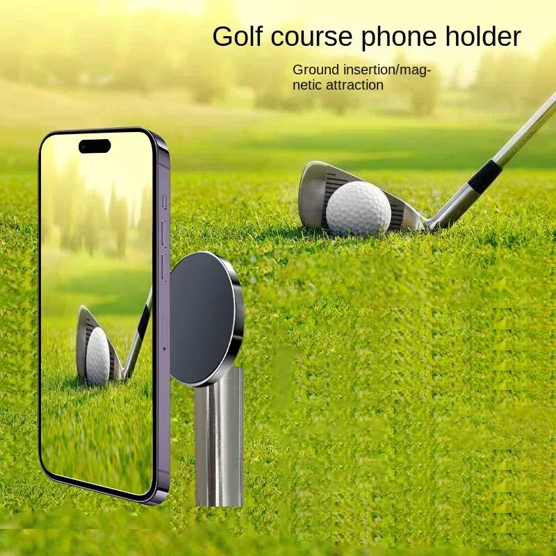 

Golf Course Mobile Phone Stand Plug-in Magnetic Cardan Ball Head Disk Magsafe Live Bracket Shooting