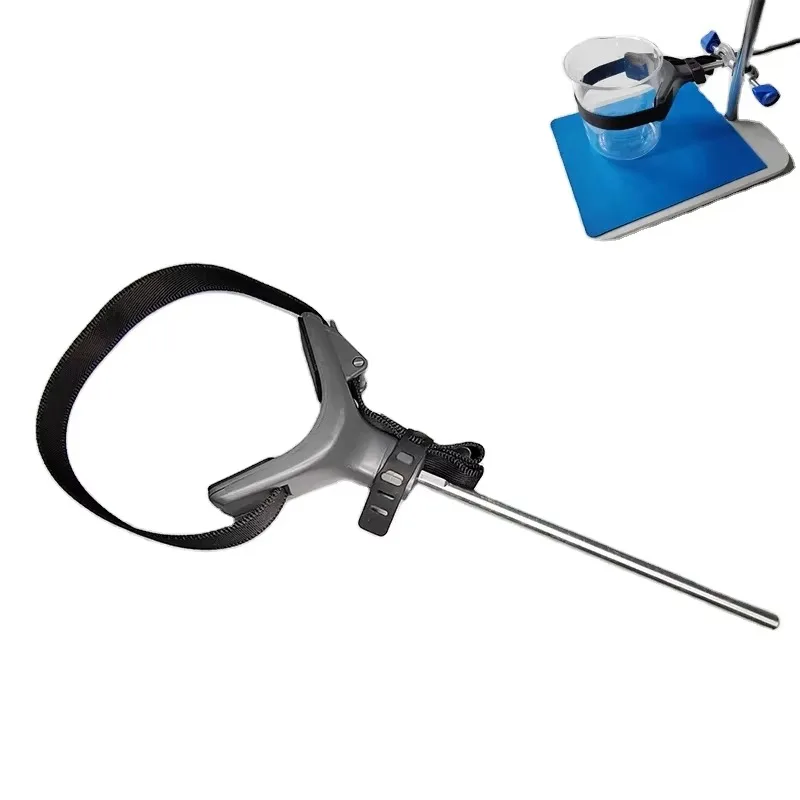 Adjustable Beaker Support Stand Stirrer Stabilizer With Rope Buckle Lock Universal Compatible Laboratory Support Accessory