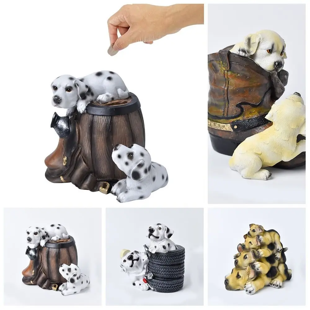 Creative Savings Tank Dog Piggy Bank Large Capacity Openable Animal Saving Box Cartoon Decorative Cartoon Money Boxes Home Decor