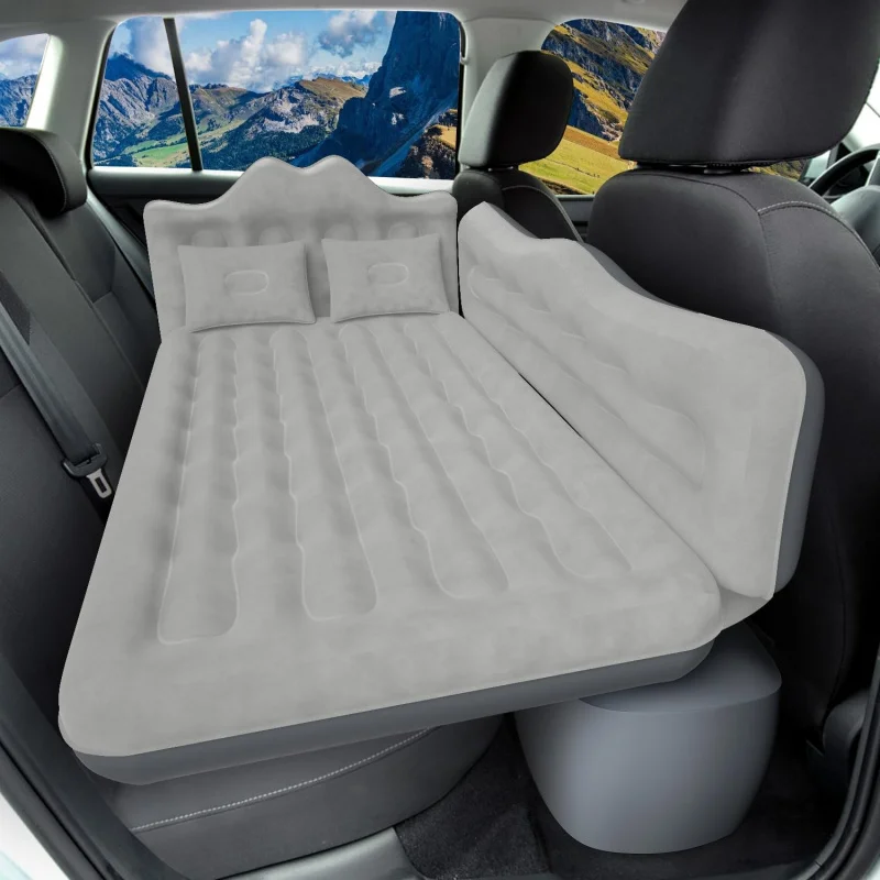 

SUV Truck Air Mattress Inflatable Car Bed with Pump and Pillows Thickened Sleeping Pad for Back Seat Travel Camping