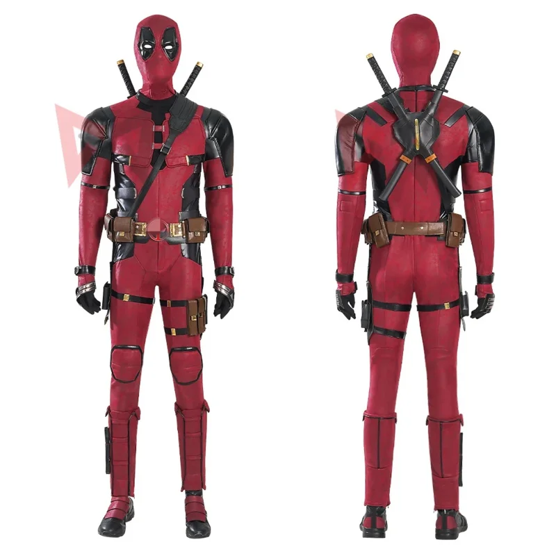 New Deadpooling 3 Cosplay Cosutme Wade Winston Wilson Jumpsuit  Belt Cosplay Costume Movie Anti-hero Suit Halloween