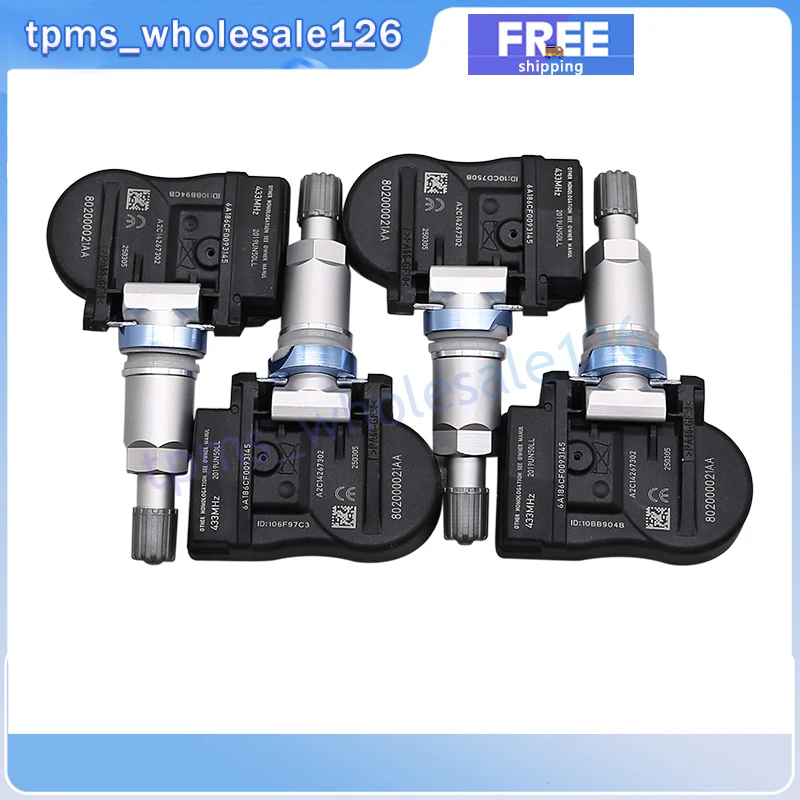 802000021AA Per EXEED LX 2019 2020 2021 2022 2023 2024 2025 TPMS 433MHZ Sistema di Monitoraggio della Pressione Dei Pneumatici Sensore 4PCS