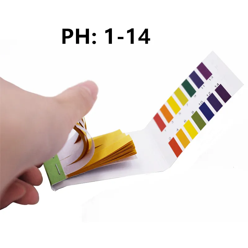 80pcs/LOT Professional 1-14 PH Litmus Paper Ph Test Strips Water Cosmetics Soil Acidity Test Strips with Control Card