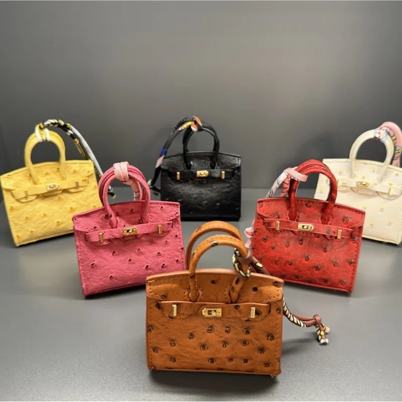 2026 for Airpods4 Case Luxury Car Key Bag Mini Cortex Bag Pendant Exquisite Earphone Bag Red Envelope High-end Car Pendant.