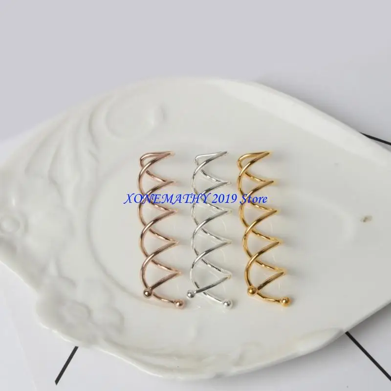 

F42F Набор из 10 винтов Twist Robert. Зажимы для железной проволоки. Элегантные прически, плетеные булочки. Светло-коричневый.