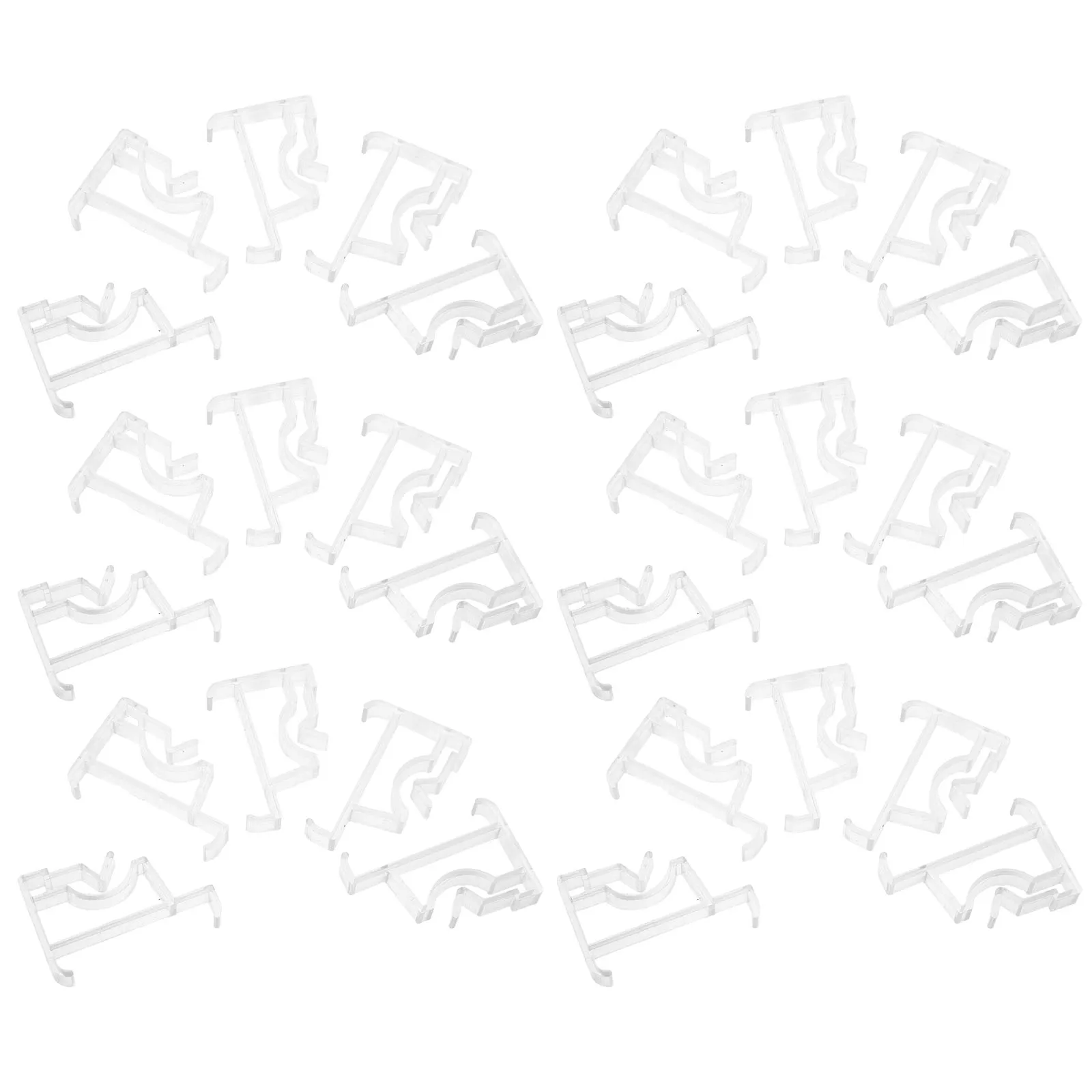 

40Pcs Window Valance Curtain Clip Plastic Blind Valance Clips Replacement Invisible Holder for 2 Inch Blinds Home Office