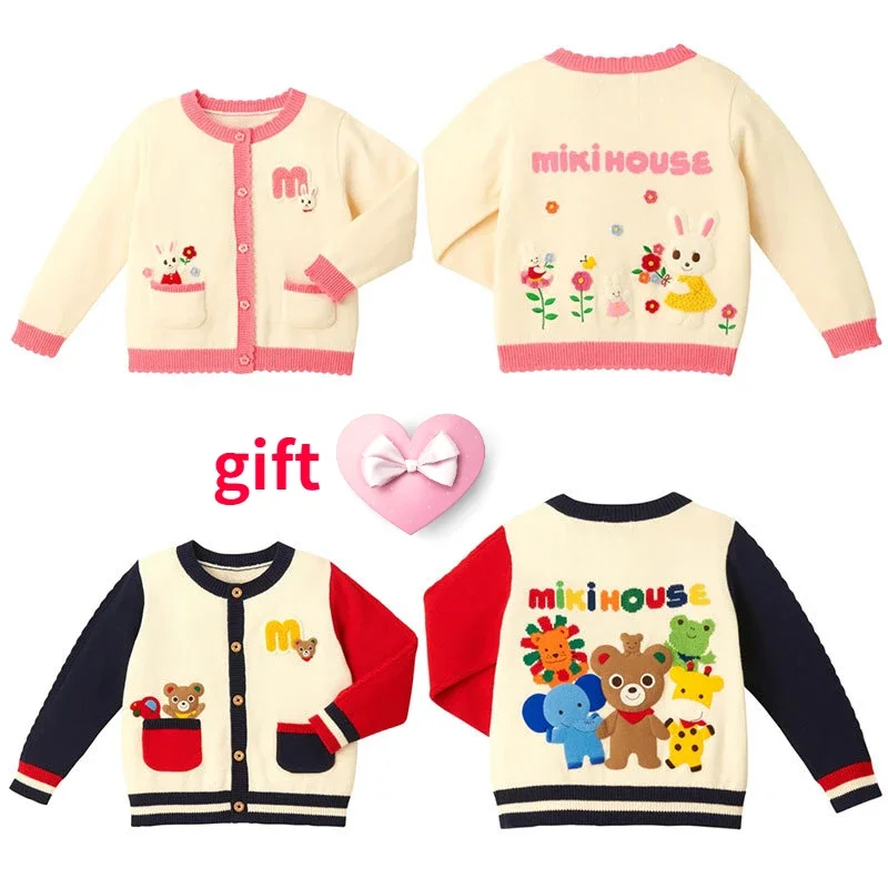 Autumn Children\'s Knitted Sweater Cartoon Sweaters Cardigan Knitwear Coat Knitwears Baby Girl Clothes Winter Kids Clothes Boys