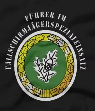 Leader In The Paratrooper Special Mission. Bundeswehr Parachuter T-Shirt. Summer Cotton Short Sleeve O-Neck Mens T Shirt S-3XL