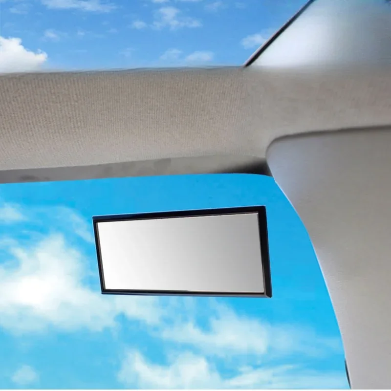 Car Suction Cup Rearview Mirror Large Field of View Rearview Mirror Baby Safety Rearview Mirror Blind Spot Rearview Mirror