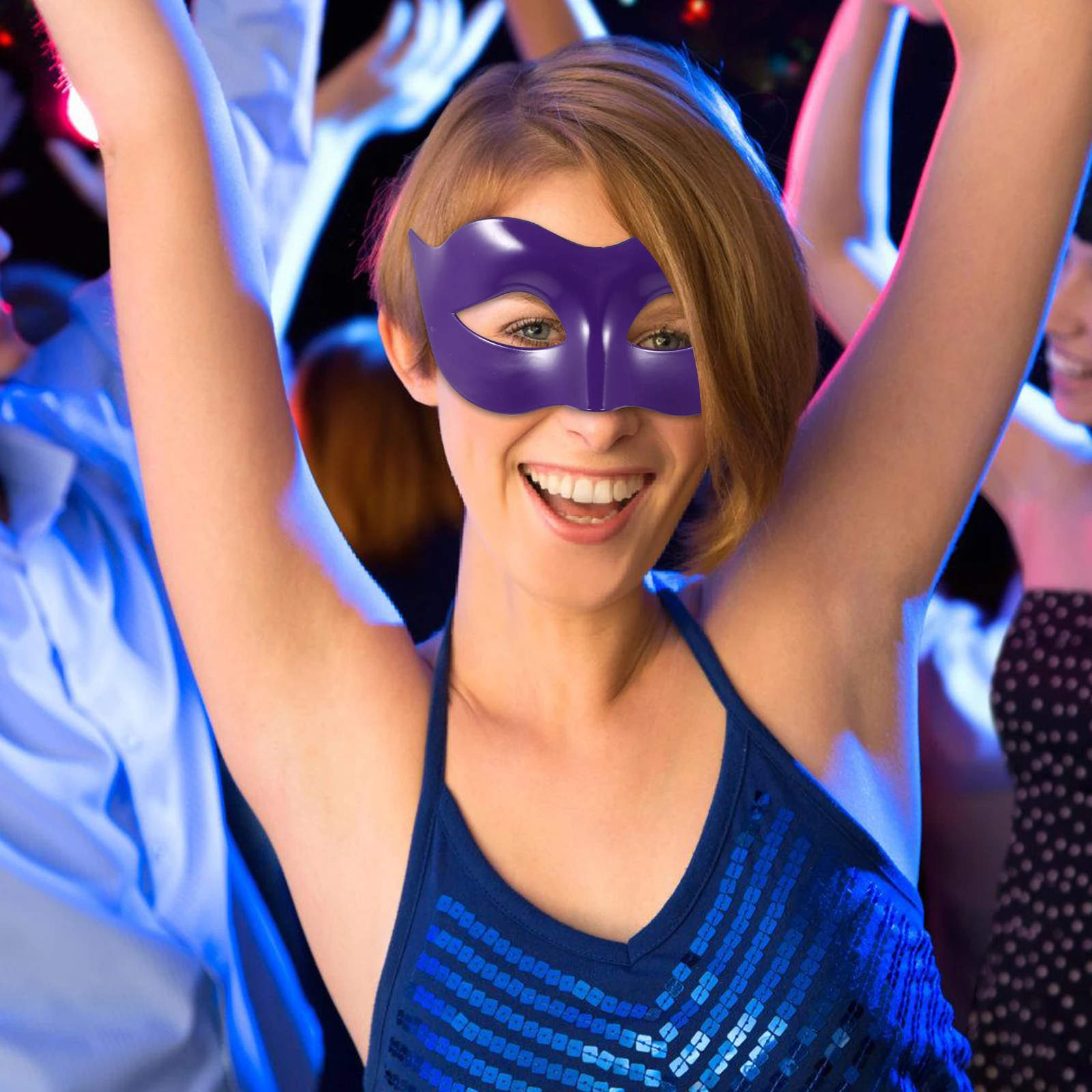 

Exquisite Half Face Eye Mask For Men Classy Masquerade Costume Party Accessory Color