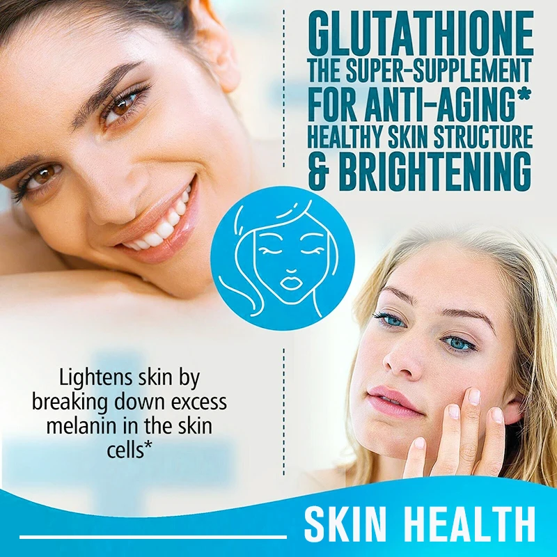 NAC+ Glutathione Capsules Brighten Skin, Joints & Hair Anti-Aging Acne Scars - Dark Spot Cell Repair & Cleanse Detox