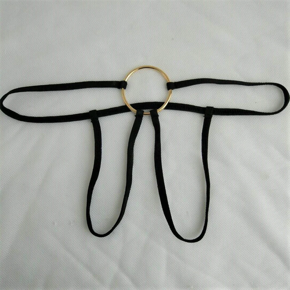 2022 Fashion Hot New G-String Mens Solid Color T-back Underwear O Ring Breathable Briefs Comfortable Low Waist