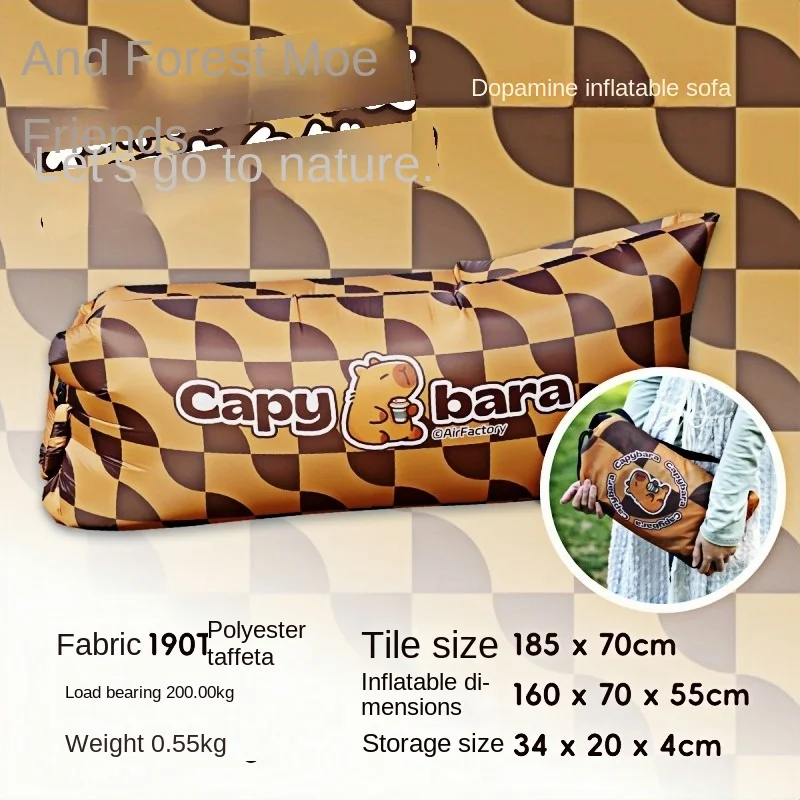 

Dopamine Inflatable Sofa Music Festival Outdoor Air Sleeping Bag Sofa Oxford 190t Durable Air Cushion Sofa Camping Equipment