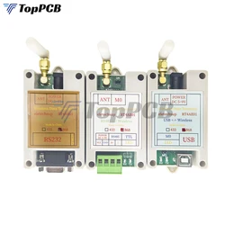 500 m USB RS485 RS232 bezprzewodowy Transceiver Repeater-40-20DBM 433 m 868 M Master-slave Nadajnik i Odbiornik VHF/radio UHF Modem dla ModBus Kamera PTZ Kontroler LED Pilot Zdalnego Sterowania