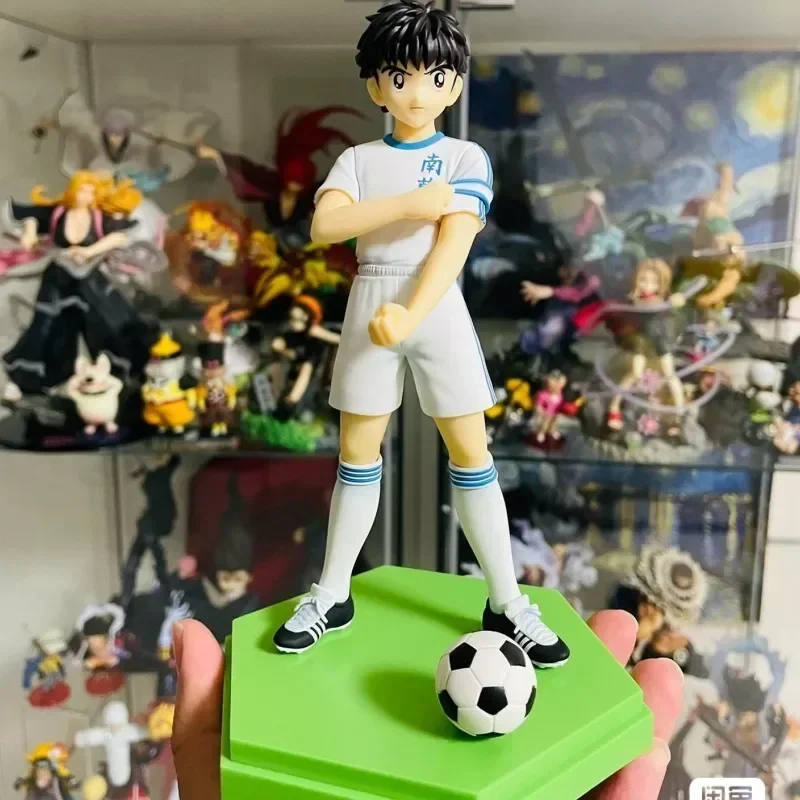 19cm Anime Captain Tsubasa Action Figures Ozora Tsubasa Wakabayashi Genzo Kojiro Hyuga Collection Ornaments Doll Model Toy Kids