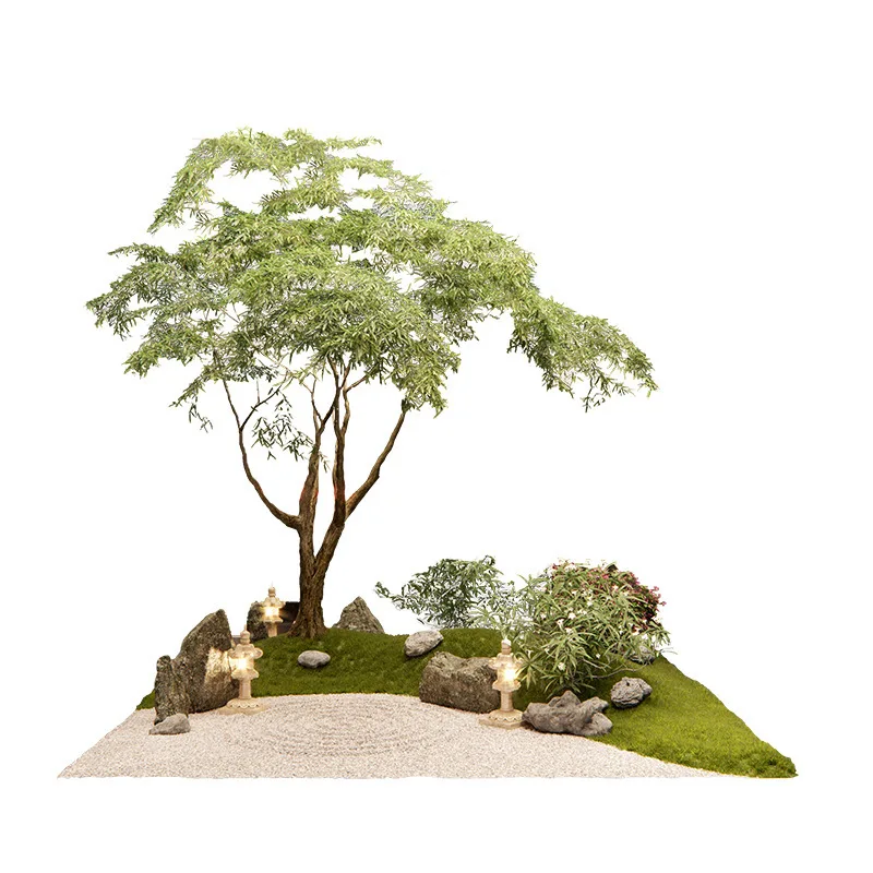 

Artificial green plant fake tree indoor large floor-to-ceiling potted plant biomimetic plant