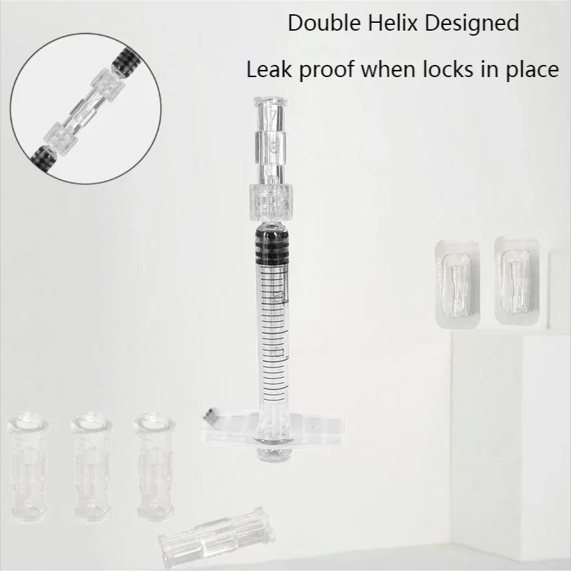 Transparent Luer Syringe Connector Pneumatic Parts Drug Guide Equipment Leak Proof Plastic Material