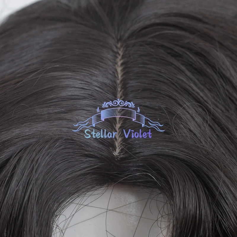 Isolde شعر مستعار تأثيري لعبة عكس 1999 شعر مستعار أسود 105 سنتيمتر طويل مجعد الشعر مقاومة للحرارة الاصطناعية الشعر Isolde أنيمي الباروكات + غطاء شعر مستعار