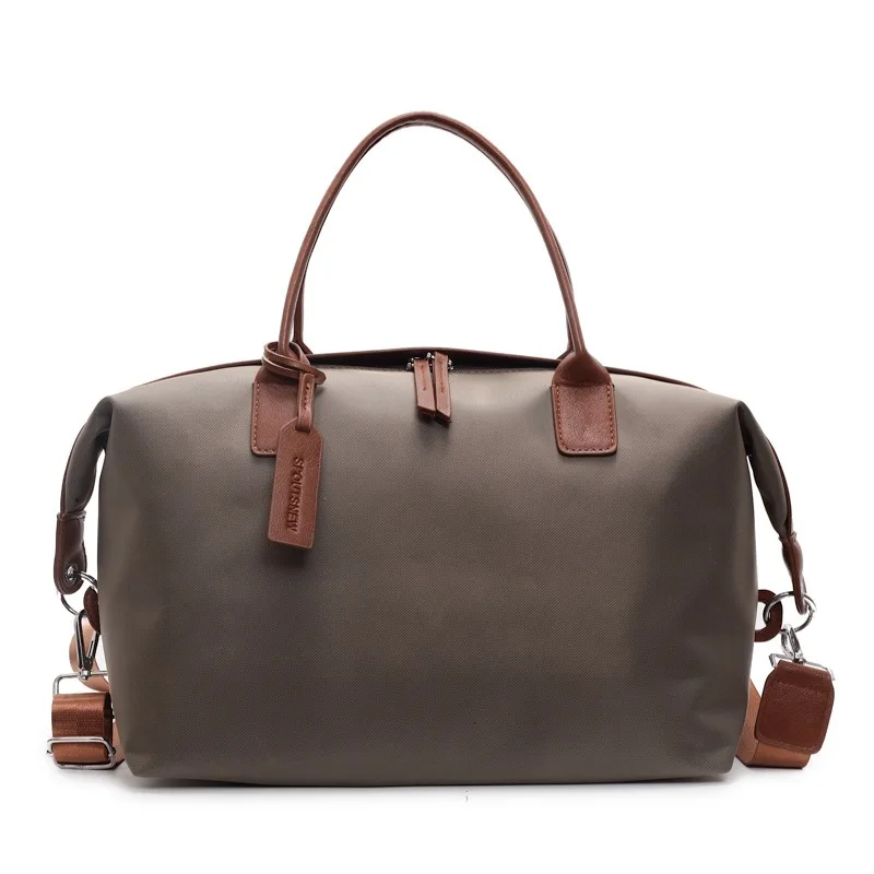 Canvas Leather Women Travel Bags Carry On Luggage Bag Men Duffel Bag Handbag Travel Tote Large Weekend Bag