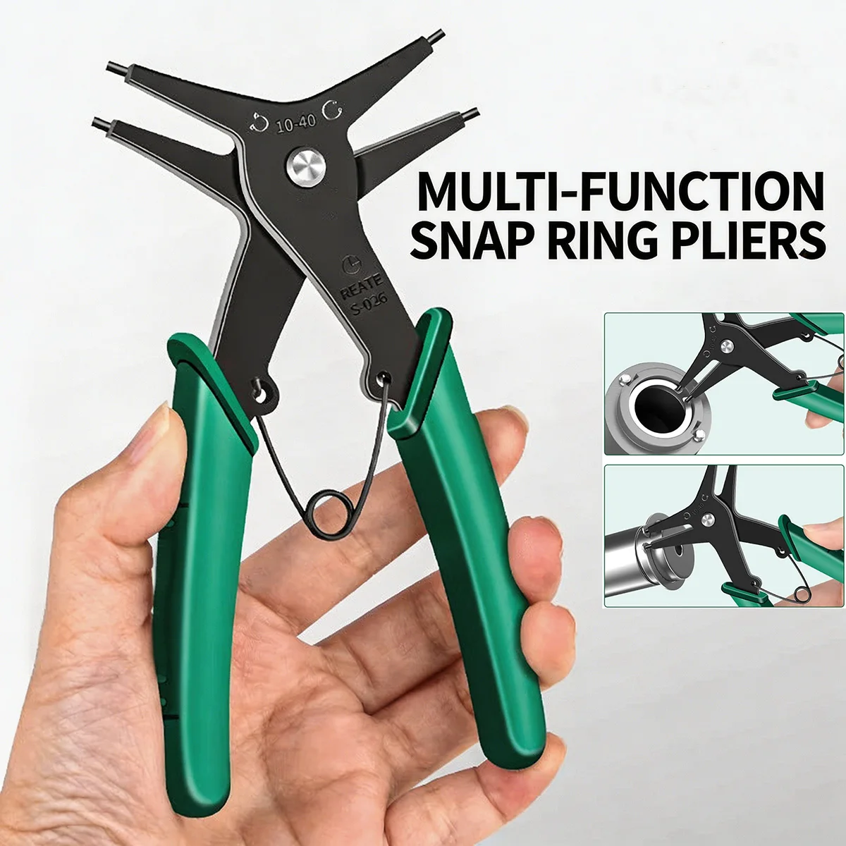 Internal External Circlip Pliers High Carbon Steel Snap Ring Plier Multifunctional Retaining Ring Remover Hand Tool Installation