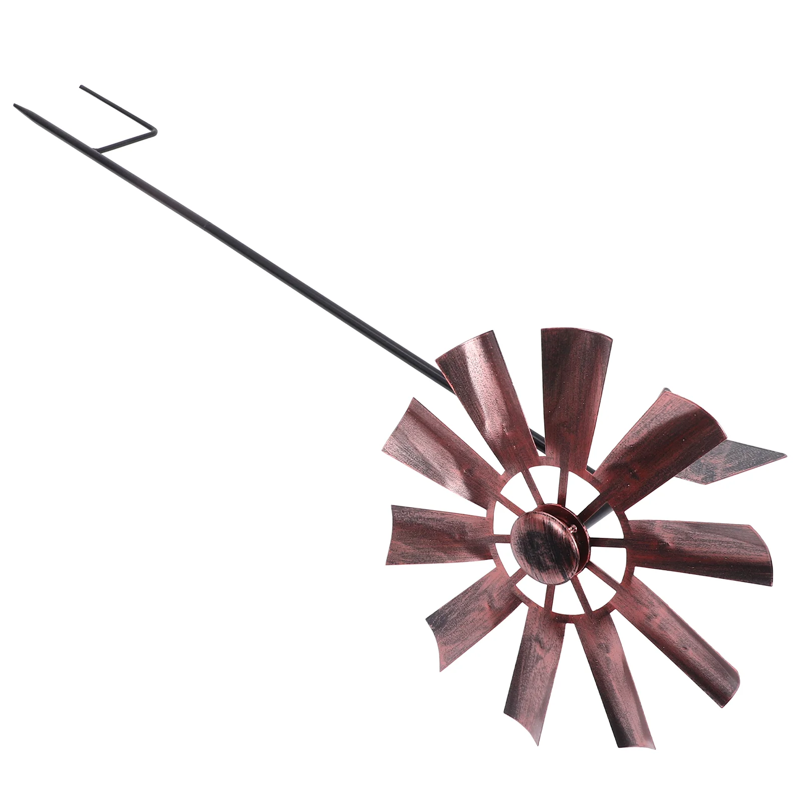 

Plant Wrought Iron Metal Windmill Courtyard Windmills Decor Garden Decorative Coffee