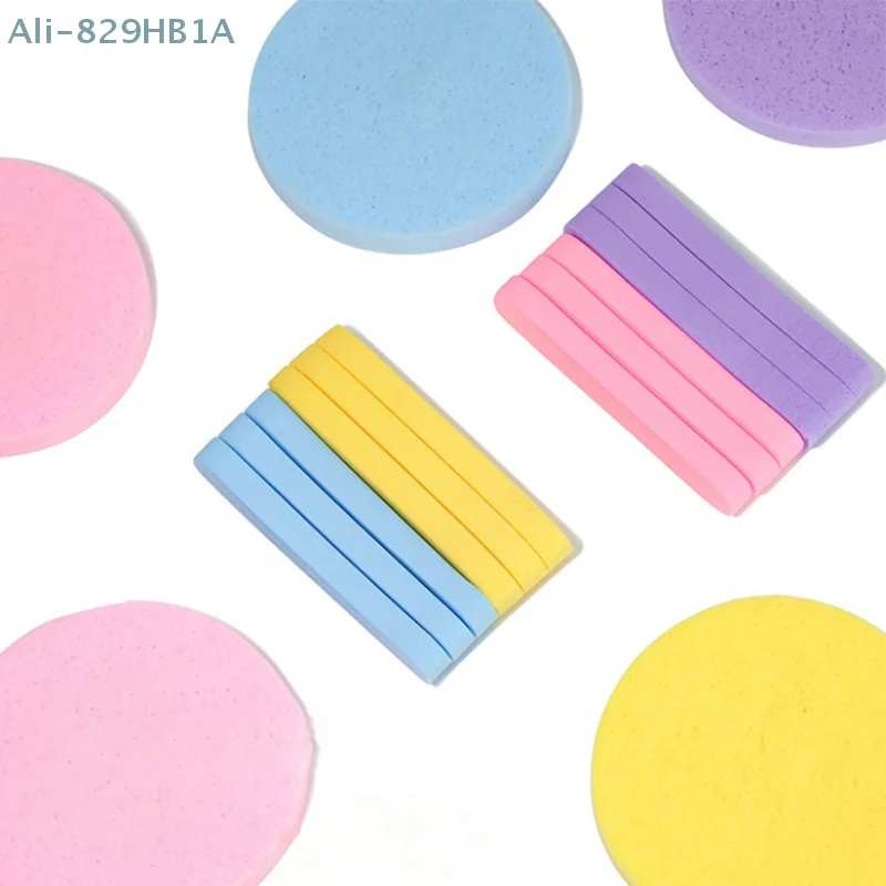 12pcs Compressed Face Wash Wash Face Sponge Pad Clean Face Exfoliating Disposable Sponge Puff