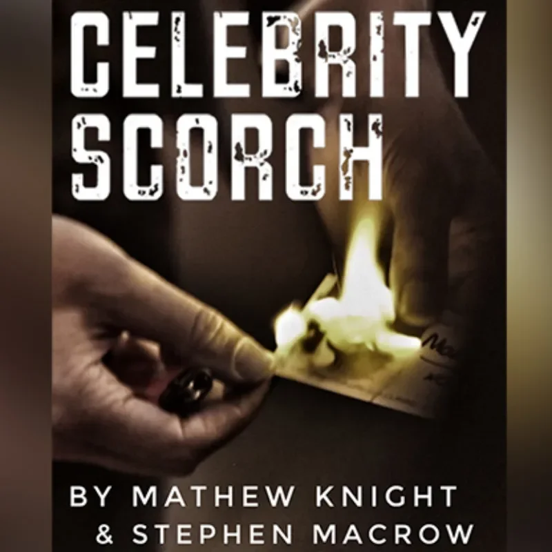 

Celebrity Scorch Gimmick Mentalism,Bizarre and Psychokinesis Performer Close up Magic Tricks Illusions Visual Magie Magician Fun