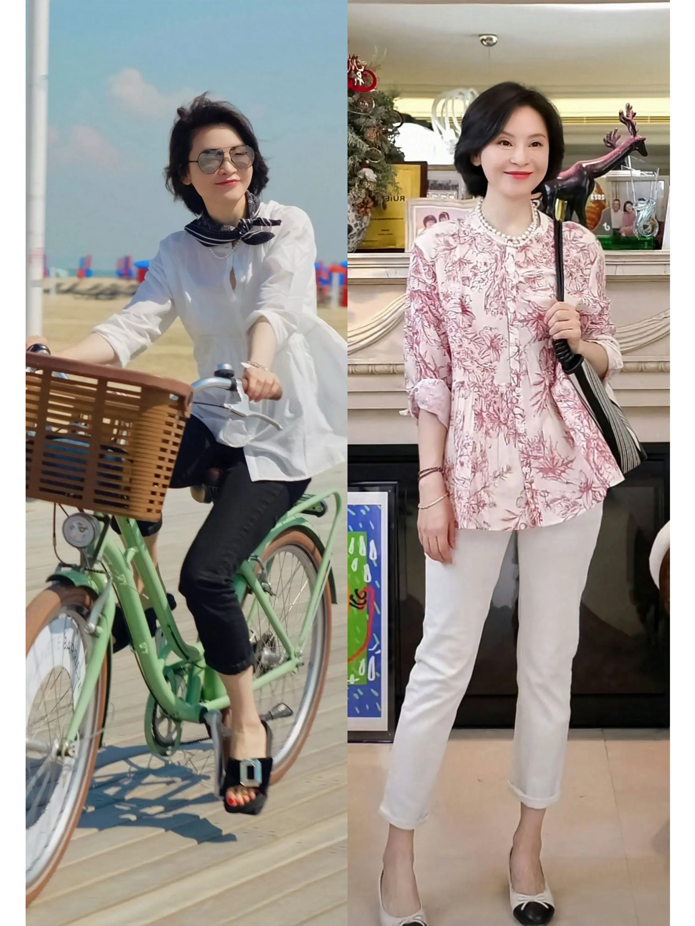 

City 6A Grade Silk Long Pore Cotton Spring Summer Print Shirt Women's Loose Fit Breathable Thin Long Sleeve Shirt