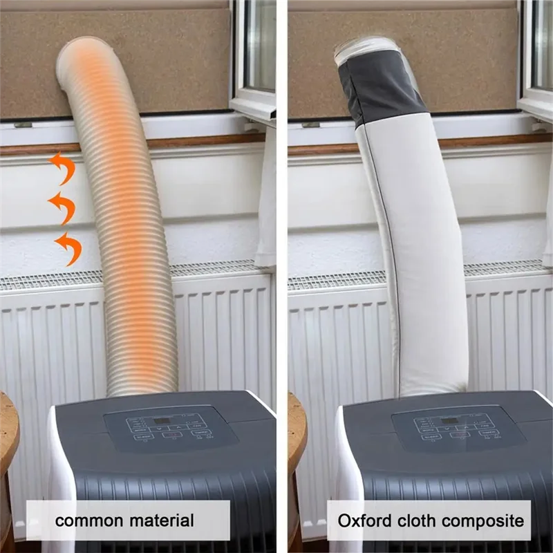 YCOC-エアコンホースカバー絶縁スリーブ再利用可能な空気出口パイプAC防塵チューブカバー絶縁