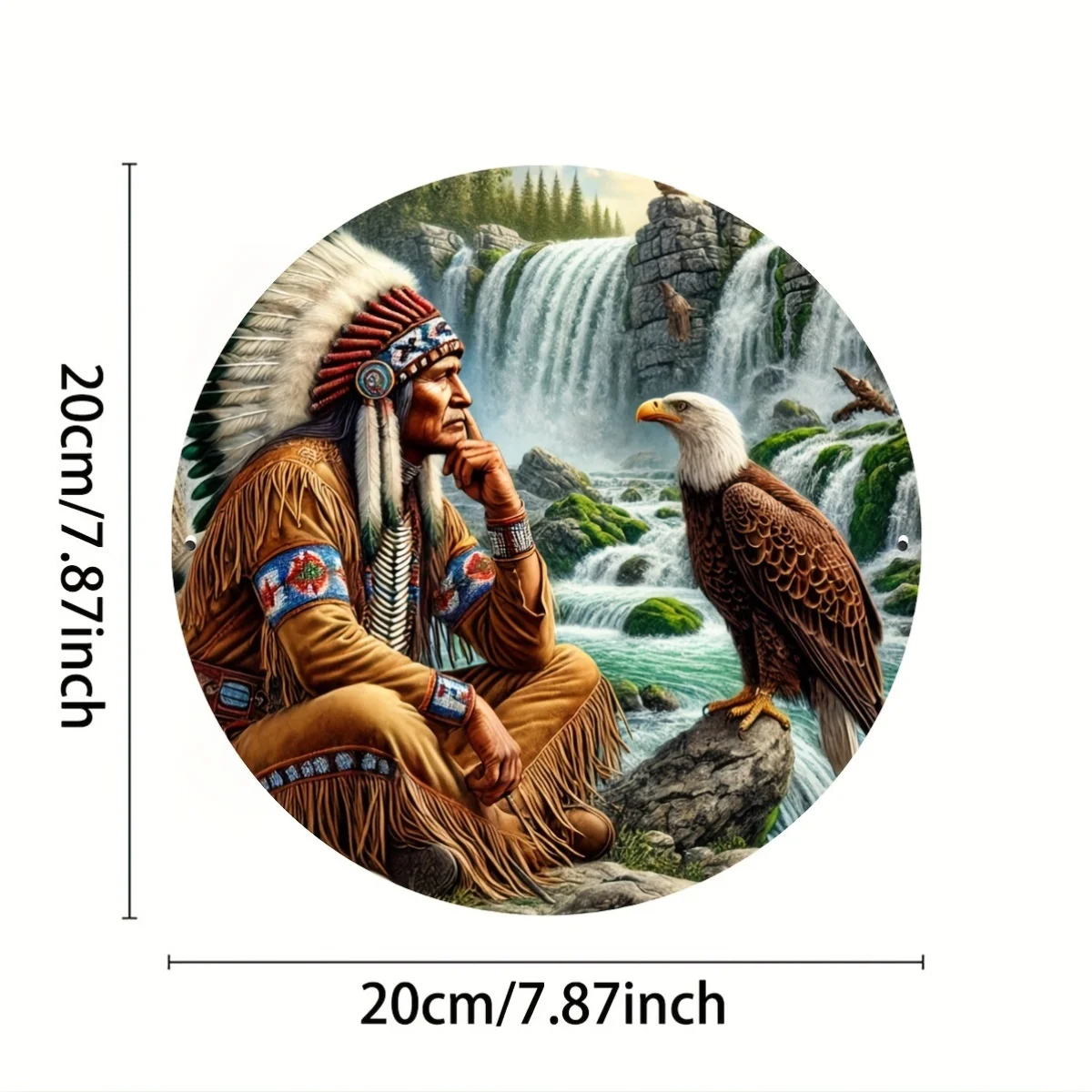 2D plane - Circular decoration for bars, cafes, clubs, kitchens - Eagle decoration, Christmas best, perfect room decoration