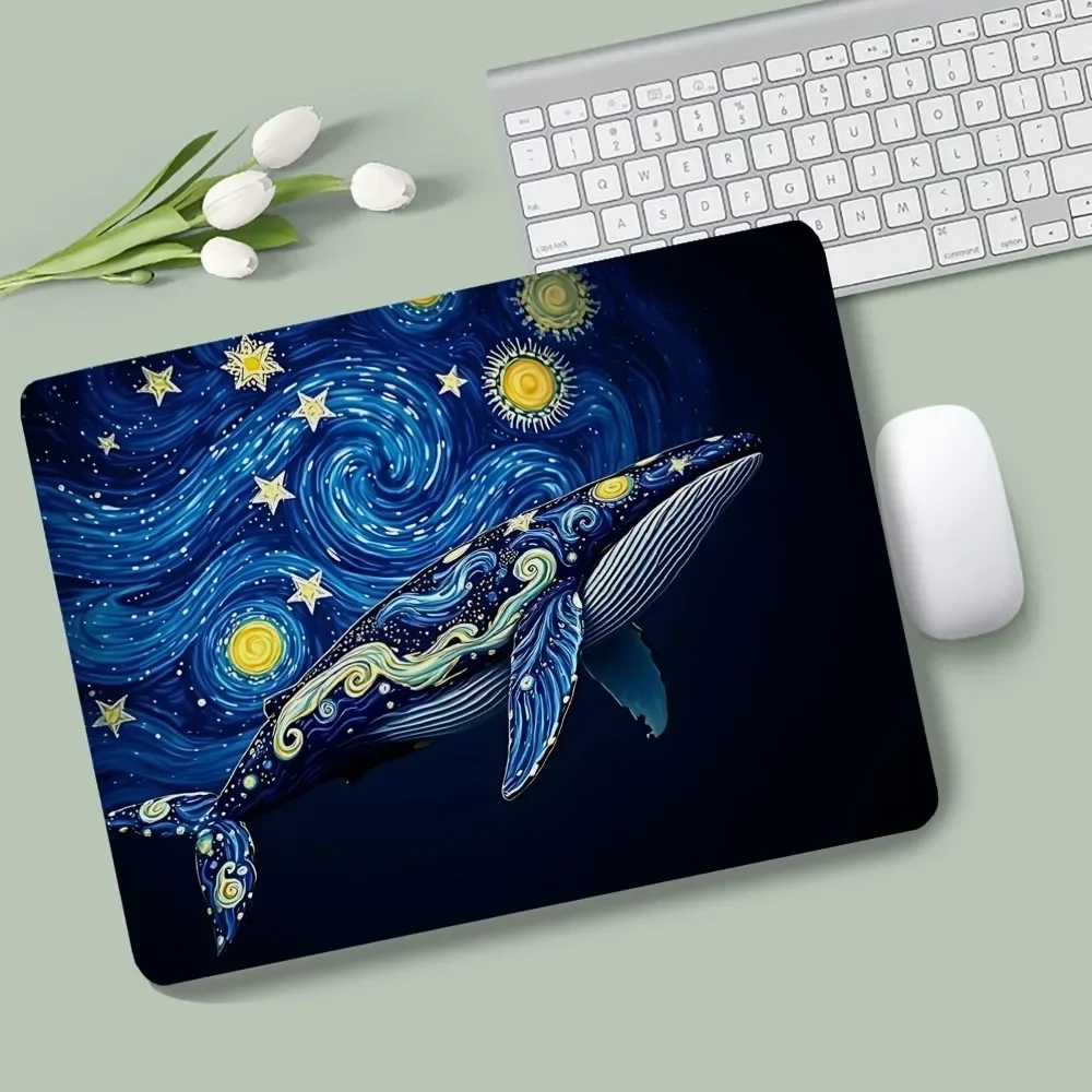 CIFBUY Starry Sky Mouse Pad Waterproof Non-Slip Gaming Keyboard Mat Office Desk Pad Durable Computer Mousepad Retro Decor