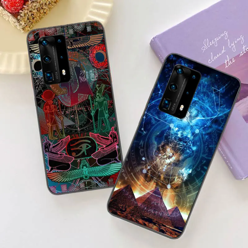 Egypt Pharaoh Soft Clear Phone Case For Huawei P30 Lite P10 P20 P40 P50 Pro Mate 40 Pro 30 20 10 Lite Cover Silicone