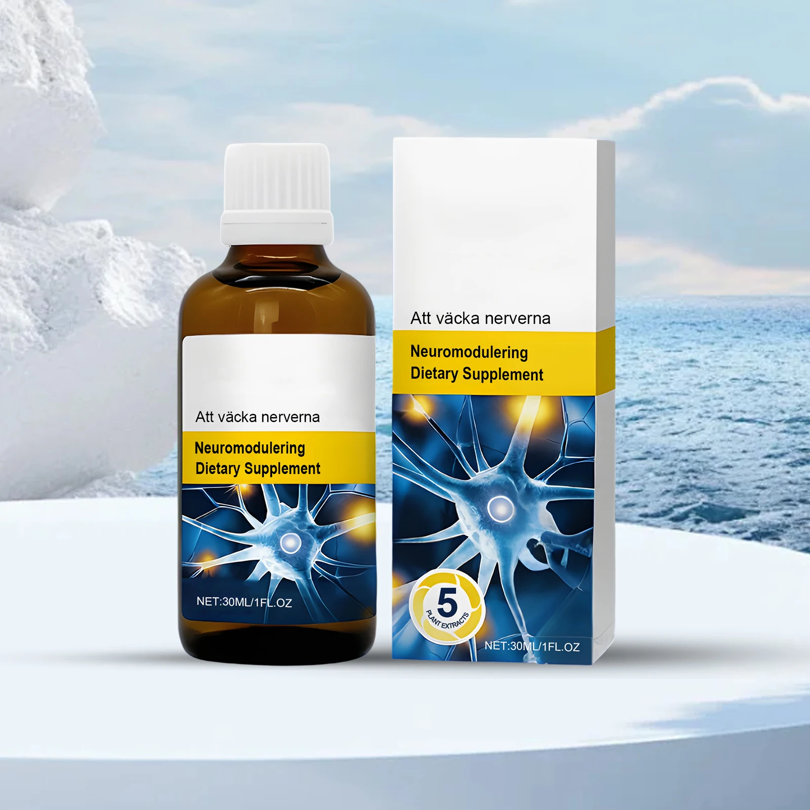 Body Soothing Drops Relieve Headaches Enhance Physical Boost Energy Maintaining Heart Health Calms Nerves Natural Materials New