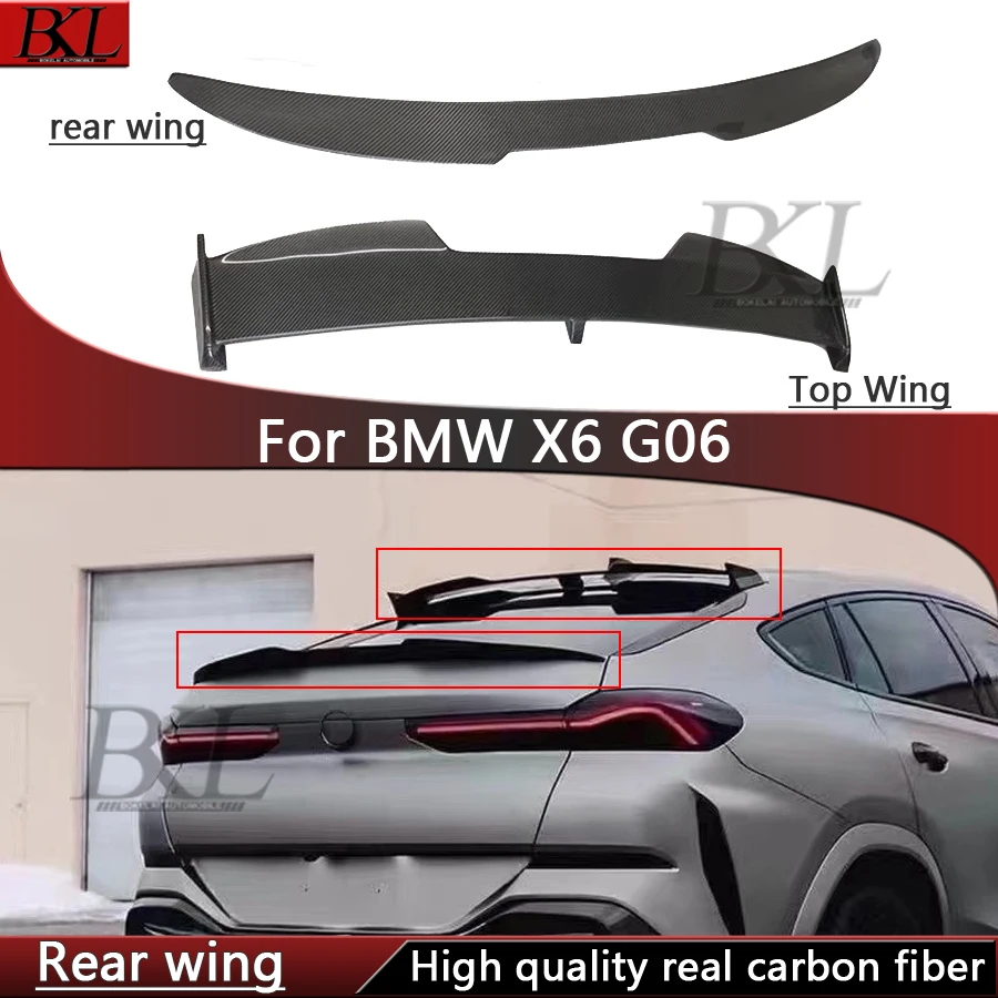

For BMW X6 G06 Carbon fiber roof wing rear spoiler canard car mid wing modification body kit rear wing upgrade